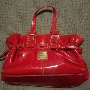 Dooney & Bourke red patent leather purse
